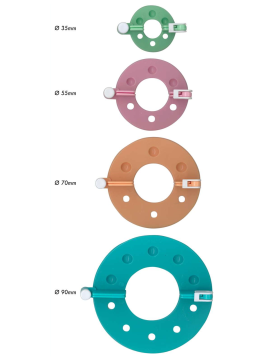 Dimensões dos pompons: 3,5cm; 5.5cm; 7cm e 9 cm