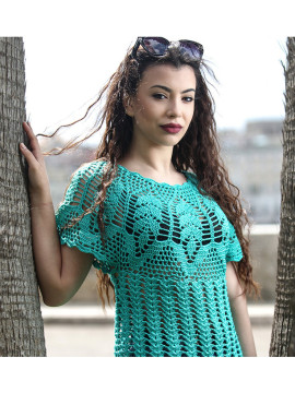 Top manga curta em algodão Basic Lux - Ver Modelo 3D para instruções passo a passo.