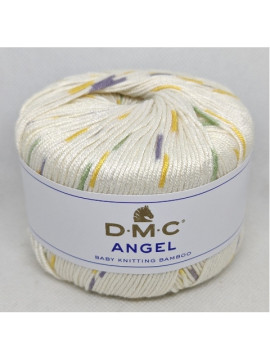 Angel DMC 1330 - Matizado com Amarelos, roxo  e Verdes