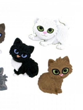 Conj. Botões gatos
