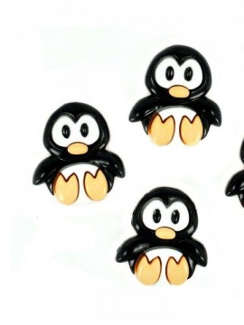 Conj. Botões Animais - Pinguins