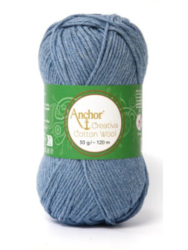 Novelo Cotton Wool cor 261 Azul