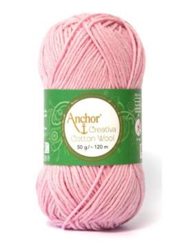 Fio Creativa Cotton Wool Anchor cor 222-Pink