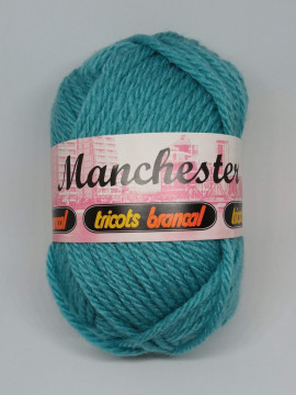 Lã Manchester 140 (Azul Turquesa) - Tricots Brancal