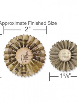 Sizzix Sizzlits Decorative Strip Die - Mini Paper Rosettes (2 Sizes) - 657177