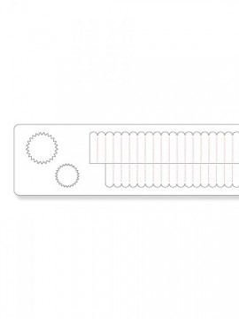 Sizzix Sizzlits Decorative Strip Die - Mini Paper Rosettes (2 Sizes) - 657177